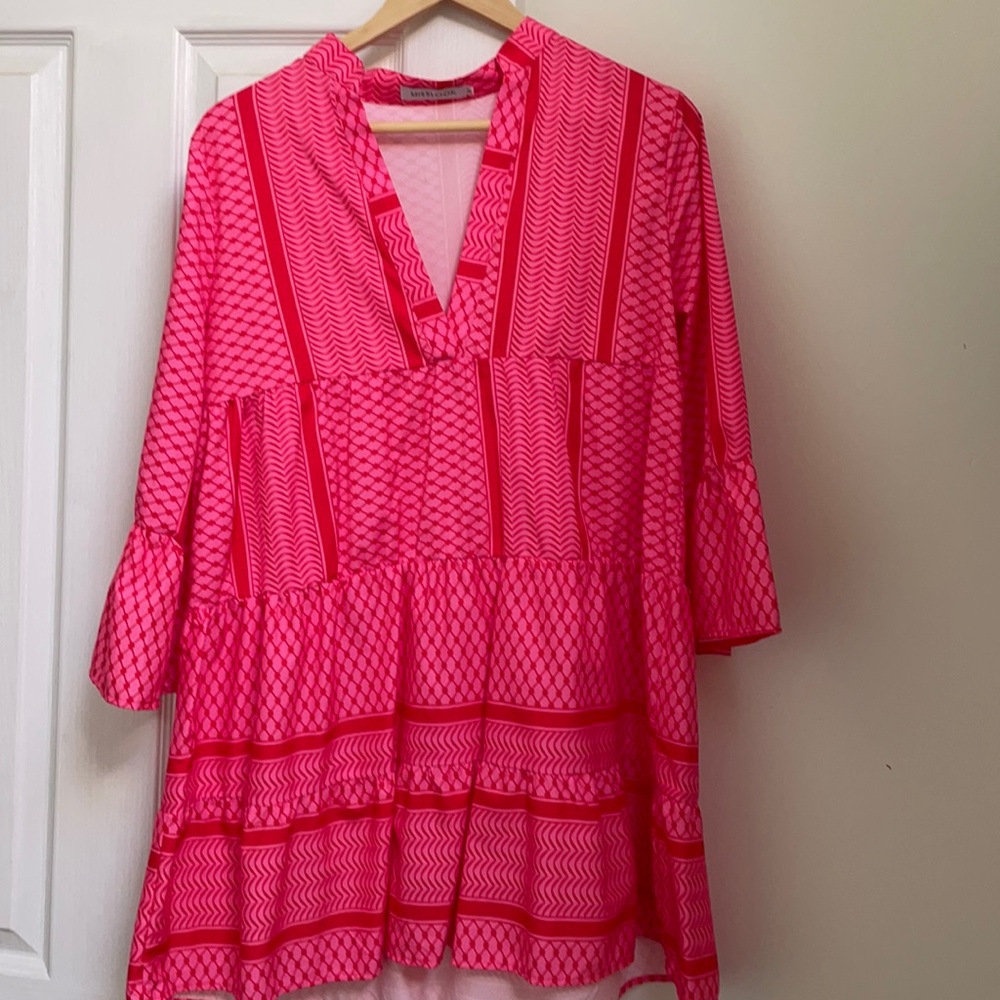 Pink Miss Look Kimono Dress